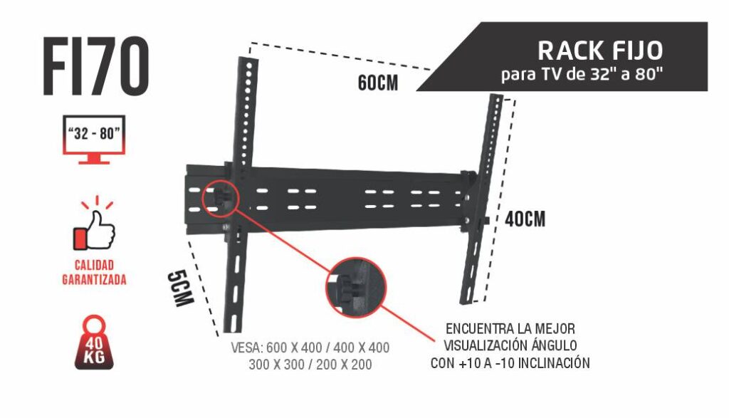 racks paratv instalacion